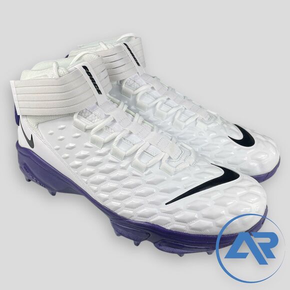 Nike Savage Pro 2 Shark Football Cleats White Purple Men’s Size 15 BV5448-103 - Picture 1 of 7